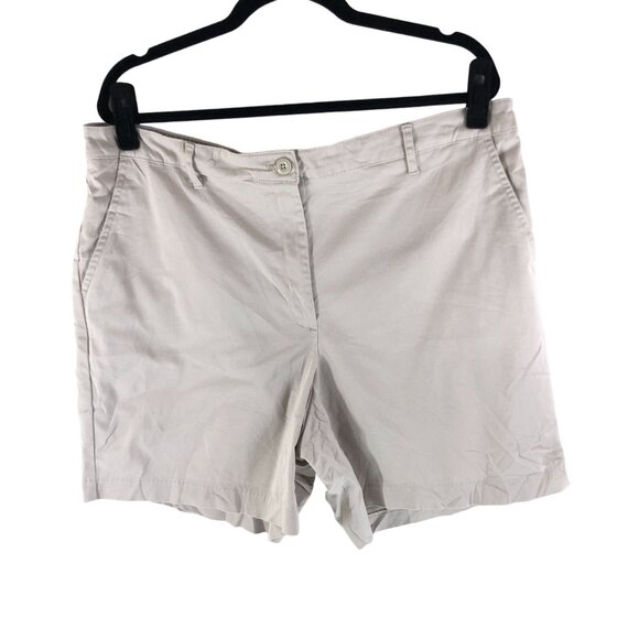 Kim Rogers Womens Khaki Cotton/Spandex Shorts Size 18 - Picture 1 of 3
